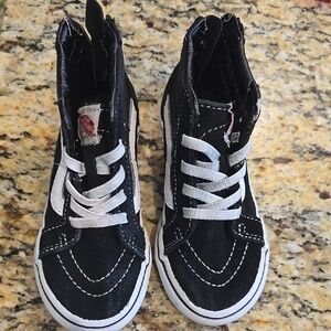 Vans Kids Black High-Top Sneakers